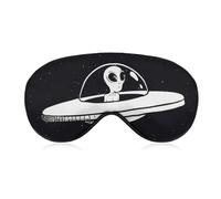 Máscara para dormir nocturna, BlockLight suave para sombra de ojos, cómoda máscara para dormir para viajes en avión, yoga, siesta, compatible con Galaxy Space Alien UFO