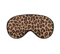 Máscara para dormir nocturna, BlockLight suave para sombra de ojos, cómoda máscara para dormir para viajes en avión, yoga, siesta, compatible con estampado de leopardo de guepardo fresco