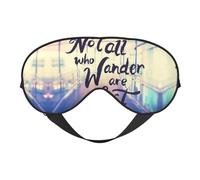 Máscara para dormir Not All Those Who Wander are Lost, máscaras de ojos para dormir de doble cara, máscaras para dormir para mujeres y hombres, cubiertas opacas para dormir, viajes