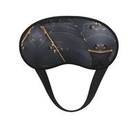 Máscara para dormir opaca con diseño de hojas de plantas encantadas y banda elástica. Se adapta a todas las formas de cabeza. Ideal para viajes, oficinas y trabajo por turnos.