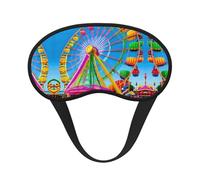 Máscara para dormir opaca Corlorful Park con diseño de banda elástica que se adapta a todas las formas de cabeza, ideal para viajes, oficinas y trabajo por turnos.