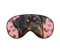 Máscara para dormir para perros Rottweiler de San Valentín Máscara para dormir para perros del día de San Valentín Máscara elástica opaca para dormir durante toda la noche para viajes y siestas