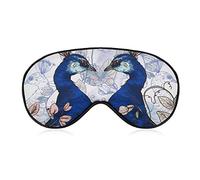 Máscara para dormir Peacock Lover Sleep Eye Mask Blindfold con correa ajustable Faloral Birds Soft Eye Cover para bloquear las luces