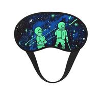 Máscara para dormir que brilla en la oscuridad para mujeres y hombres, antifaz para dormir con bloqueo de luz y correa elástica, antifaz para dormir en vuelo, suave y transpirable, para dormir de la