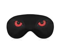 Máscara para dormir Red Evil Eyes Sleep Eye Mask Venda para los ojos con correa ajustable Black Cat Face Soft Eye Cover para bloquear las luces