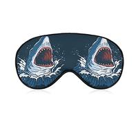 Máscara para dormir Sea Shark Sleep Eye Mask Venda para los ojos con correa ajustable Animal Lover Soft Eye Cover para bloquear las luces