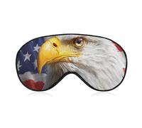 Máscara para dormir suave con la bandera de EE. UU. de Ea-gles, divertida máscara para los ojos, antifaz para dormir de viaje.