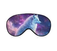 Máscara para dormir suave Sky Wolf, divertida máscara para los ojos, antifaz para dormir de viaje.