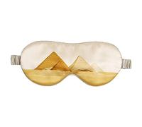 Máscara para dormir, suave y cómoda, impresión de 8 pisos, máscara de seda natural pura de morera, 100% cubierta de sombra de ojos, para siestas, viajes, trabajo, yoga, G