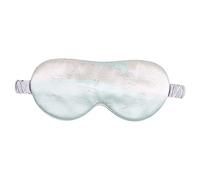 Máscara para dormir, suave y cómoda, impresión de 8 pisos, máscara de seda natural pura de morera, 100% cubierta de sombra de ojos, para siestas en el hogar, viajes, trabajo, yoga, H