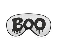 Máscara para dormir The Word Boo, máscara de dormir simple para mujeres y hombres, correa ajustable, cubierta de ojos vendados para viajes, yoga, siesta, trabajo