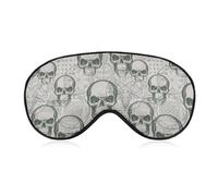 Máscara para dormir unisex con temática ocultista que bloquea la luz y tiene forma de calavera, adecuada para siestas en casa, en la oficina y en aviones
