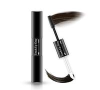 Máscara para el cabello, cubre canas, oculta la línea del cabello, fórmula suave, secado rápido y lavable, diseño de doble punta para un color de cabello natural, Marrón oscuro, 7 ml