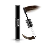 Máscara para el cabello, cubre canas, oculta la línea del cabello, fórmula suave, secado rápido y lavable, diseño de doble punta para un color de cabello natural, Marrón medio, 7 ml