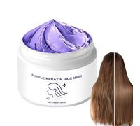 Máscara Para El Cabello Morado De Queratina, Más De 100 G Que La Máscara De Cabello Hidratante Para El Cabello Seco, La Máscara Del Cabello Morado, El Acondicionador Profundo Hidratante