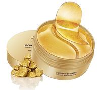 Mascara Para Los Ojos, 60 PCS Parches para debajo de los ojos para las Arrugas, Ojeras, Bolsas de los Ojos y la Hinchazón, Hidratante, Anti Edad Mascarilla Ojeras (Gold)