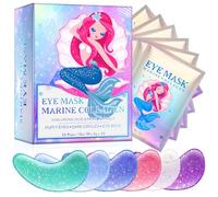 Mascara Para los Ojos con Colágeno Marino Natural & Ácido Hialurónico, Parches Ojos Bolsas y Ojeras, Perlas Contorno de Ojos, Corrector Ojeras Mascarilla Ojos, Reduce las Arrugas, Eye Patches (18 PCS)