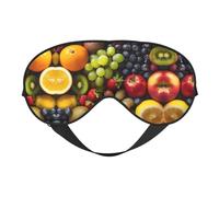 Máscara para los ojos con variedad de verduras frescas y frutas, para dormir, bloquea la luz perfectamente para mujeres y hombres, suave y cómoda para viajar