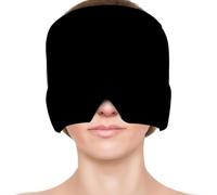 Máscara para Migrañas,Sombrero de Hielo para Migrañas,Migraña Gorro de Gel,Migraña Alivio Gorro,Gorro Migraña,Gorro de Gel para Migrañas,Gorro de Gel Frio,Reutilizable,Para Hinckäuene Augen,Negro
