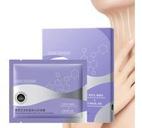 Máscara para tonificar el cuello | 5 piezas parches hidratantes para el cuello | Cuidado del cuello, para hombres y niñas, hogar y viajes, fin de semana, noche, relajación, cuidado estacional, rutina