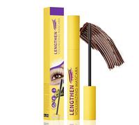 Mascara Pestañas Waterproof,Rimel Tridimensional con Efecto Rizador,Mascara Pestañas Marron,Resistente Al Agua,Aplicación Sin Grumos,Rimmel Ideal Para Maquillaje Diario y Especial,10ml (Marrón)