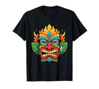 Máscara Polinesia Tiki Man Hawaii Summer Tropical Luau Party Camiseta