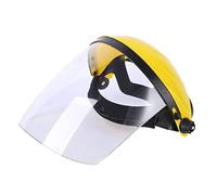 Máscara Protectora de Seguridad Pantalla de Protección Facial Transparente Montada en La Cabeza Casco de Pulido - Claro
