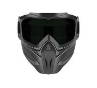 Máscara protectora facial antivaho - Pantalla facial cortavientos con gafas extraíbles | Protector facial ajustable 2 en 1,para hombres Esquí Ciclismo Equitación Trabajo Jardinería