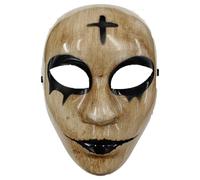Mascara Purga The Purge Anarchy, Mascara de la Purga Duro Resistente, Mascara Terror, Mascara Halloween Adulto, Conejo Dios y Cruz Uncle Sam Estatua Libertad (Cross)