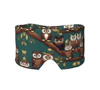 Máscara refrescante para dormir con estampado de búho mágico para dormir en total oscuridad, máscara de dormir suave, regalos para hombres y mujeres