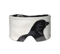 Máscara refrescante para dormir con estampado de cuervo negro en una rama para dormir en total oscuridad, máscara de dormir suave, regalos para hombres y mujeres