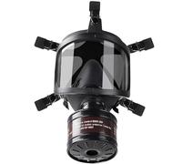 Máscara respiradora de cara completa con filtro de carbón activado de 40 mm para protección contra el polvo, gases, vapores y productos químicos en supervivencia, nuclear, química, resina, lijado