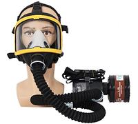 Máscara respiradora de cara completa con sistema de flujo de aire constante para protección contra polvo, productos químicos y soldadura