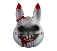 Máscara Sangrienta de Conejo Complementos Disfraz Animal Para Terrorífica