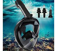 Mascara Snorkel Adulto Completa, 180° Panorámica HD Vista Mascara Buceo, Snorkel Mask Dry Antivaho, Gafas Snorkel Cristal Templado Anti-Fugas, Profesional Gafas Buceo para Mujeres Hombres
