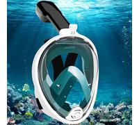 Mascara Snorkel Adulto Completa, 180° Panorámica HD Vista Mascara Buceo, Snorkel Mask Dry Antivaho, Gafas Snorkel Cristal Templado Anti-Fugas, Profesional Gafas Buceo para Mujeres Hombres