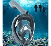 Mascara Snorkel Adulto Completa, 180° Panorámica HD Vista Mascara Buceo, Snorkel Mask Dry Antivaho, Gafas Snorkel Cristal Templado Anti-Fugas, Profesional Gafas Buceo para Mujeres Hombres