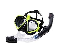 Máscara Snorkel Máscara Buceo Premium Snorkel Set Máscara De Buceo para Adultos Natación Gafas Dry Equipo de Snorkel(Yellow)