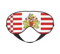 Máscara suave para los ojos de la bandera del Senado de Bremen, cómoda máscara para dormir de lado, bloqueo de luz, máscara relajante sin presión