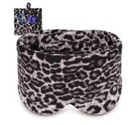 Máscara Sueño 100% Algodón Modal - Antifaz Grande Ajustable con Velcro, Ultra Suave para Viajes/Dormir (Unisex) - Leopardo Grafito