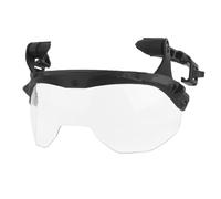 Máscara táctica de Media Cara, Protector bucal, Gafas abatibles, Protector de Orejas, Casco de Airsoft y Paintball, Equipo de protección(HL-103-ACC-01 Black)