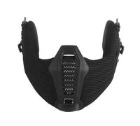 Máscara táctica de Media Cara, Protector bucal, Gafas abatibles, Protector de Orejas, Casco de Airsoft y Paintball, Equipo de protección(HL-103-ACC-03 Black)