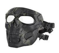 MáScara Táctica Paintball, Equipo Protección Ocular, Máscara Facial Completa, para Airsoft CS Juego Halloween Cosplay(Bcp)