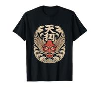 Máscara Tengu Tradicional Japonesa mitología demoníaca Camiseta