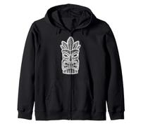 Máscara Tiki Luau Abstracto Garabato Minimal Lindo Amante Hawaii Sudadera con Capucha