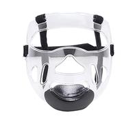 Máscara transparente de taekwondo para la cabeza, protector facial desmontable para boxeo, niños