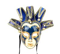 Máscara veneciana de bufón, estilo vintage para disfraz de Halloween, cosplay, para fiestas, bailes de graduación, Carnaval, bodas, decoración de pared, de Yufeng.