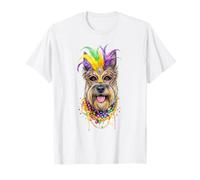 Máscara y Cuentas para Perro de Mardi Gras Bouvier Des Flandres Camiseta