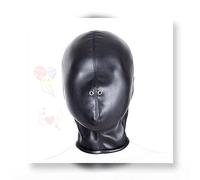 Mascarada de cuero transpirable máscaras faciales con orificios de ventilación de la nariz, la cabeza llena de máscara facial para disfraces de Halloween Máscaras de la capucha del partido
