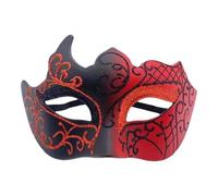 Mascarada para hombre - Media máscara clásica con correas ajustables, construcción ligera y acabado liso para un uso cómodo | Accesorios vintage de disfraces de mascarada de Mardi Gras para el